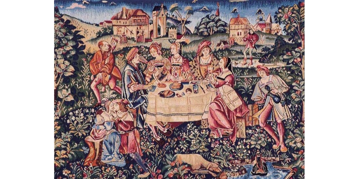 Gobelín tapisserie Le goûter